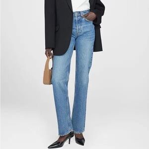 🛑🛑SOLD🛑🛑Anine Bing Medium Blue Straight Leg Kat Jean